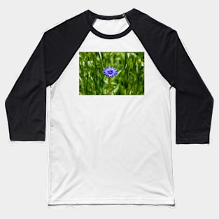 Blue Cornflower Baseball T-Shirt